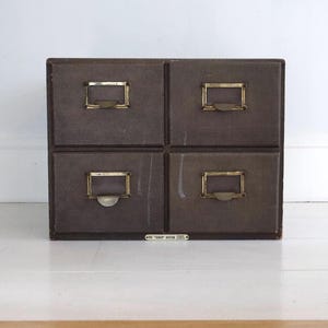 Vintage Ryman London CERES 4-Drawer Cabinet, Rustic Office Storage