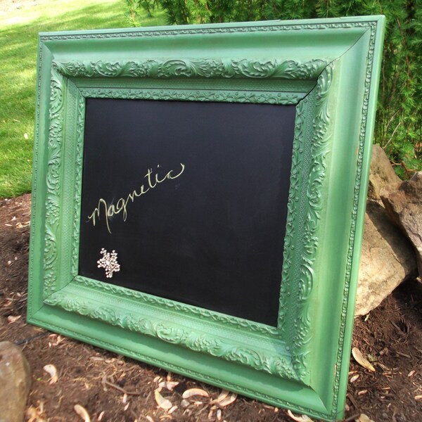 Large Ornate Antique Frame - Magnetic Chalkboard