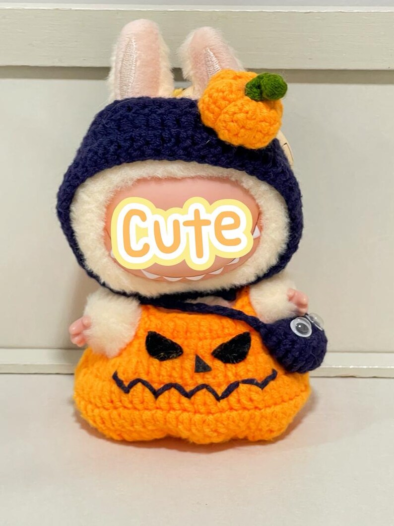 thumbnail image 2 of Labubu Halloween Inspired Outfit For 17cm - Handmade Cute Clothes Set 2 of 10