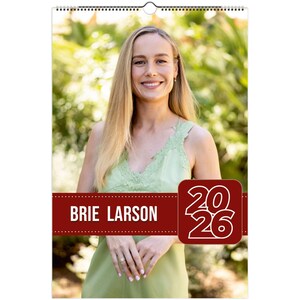 Brie Larson 2026-wandkalender – Exclusieve posterkalender van beroemdheden voor fans