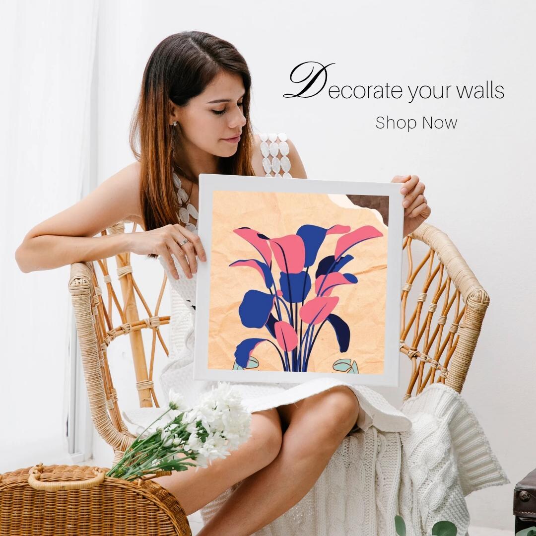 Floral Wall Art Printable, Watercolor Flower Illustration, Minimal ...