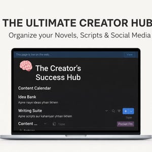 All-in-One Notion Creator Template | Content Calendar, Writing Suite (Digital Download)