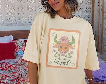 Chemise couleurs confort taureau, chemise zodiaque taureau, anniversaire de mai, anniversaire d'avril, cadeaux taureau, astrologie taureau, cadeau zodiaque, t-shirt horoscope