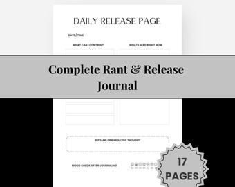 Rant & Release Journal – Emotional Reset Workbook for Letting Go and Finding Calm
