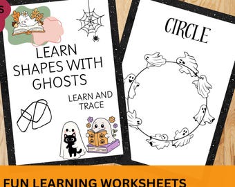 Printable Shape Tracing Worksheets, Preschool Kindergarten (PDF)