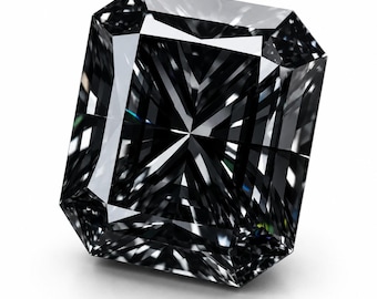 3.00 Ct Fancy Black Radiant Cut Natural Diamond VVS1 GGDL Certified Loose Diamond Stone