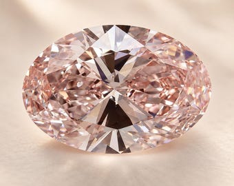 2.80 Ct Oval Fancy Pink Diamond | VVS Eye Clean Loose Gemstone for Engagement Ring