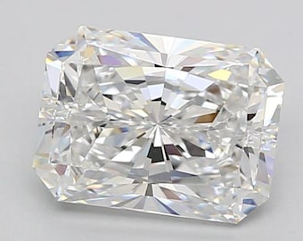 Radiant Cut Natural Diamond 2.50 Ct D Color VVS GGDL Certified Loose Engagement Ring