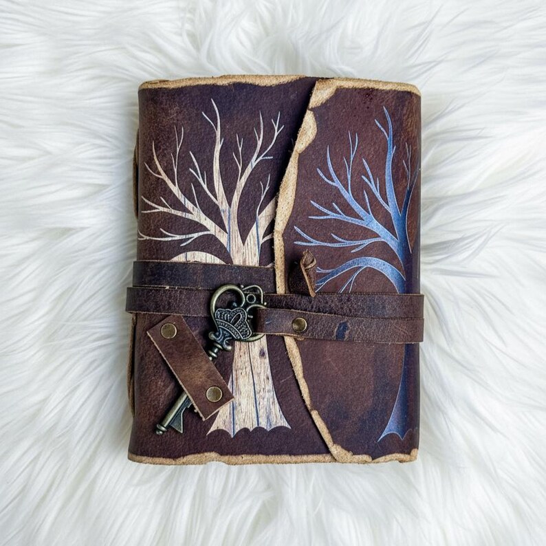 Tree of Life Leather Journal - Antique Handmade Deckle Edge Vintage ...