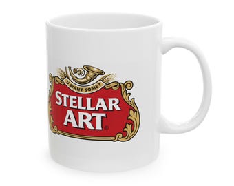 Kubek Stella (Stellar Art) Kubek Archiwisty | Ceramiczny kubek do kawy z logo Red Crest w stylu vintage