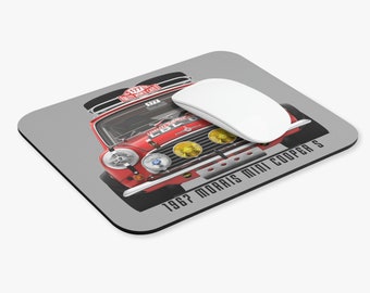 1967 Morris Mini Cooper S Monte Carlo Rally Winner  Mouse Pad (Rectangle)