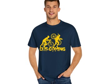 Cyclocross CX IS COMING T-Shirt, Bike Riding, Cyclocross, adventure bike, gravel cycling, cycling