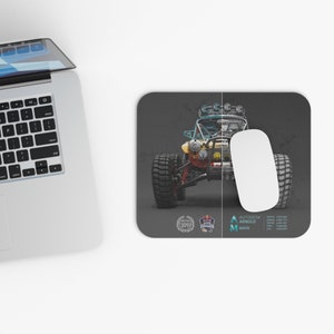 Mini Cooper Off-roader monstro 3D wireframe mouse pad (retângulo)