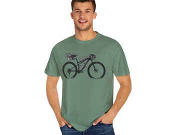 Bikepacking MTB Multi-color  T Shirt, Bike Riding, Bike Packing, bikepacking, adventure bike, gravel cycling, cycling, bike