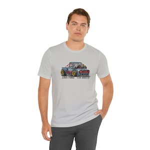 1955 Ford F100 Dragster Multi-color T-shirt - Classic Fords Pickup F100 Shirt - Car Enthusiast Gifts - Cars Gift - Racing Shirts Car Tees