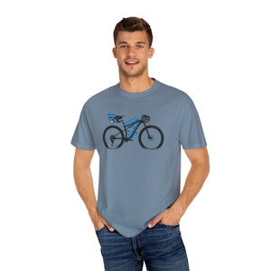 Bikepacking MTB T Shirt, Bike Riding, Bike Packing, bikepacking, adventure bike, gravel cycling, cycling, bike