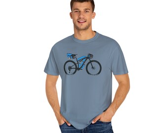 Bikepacking MTB T Shirt, Bike Riding, Bike Packing, bikepacking, adventure bike, gravel cycling, cycling, bike