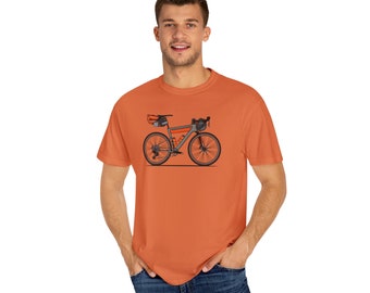 Bikepacking Gravel CX T Shirt, Bike Riding, Bike Packing, bikepacking, adventure bike, gravel cycling, cycling, Cannondale