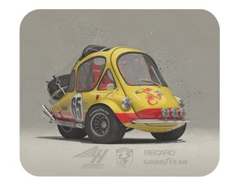 Heinkel Kabine Racer Monster Truck Mouse Pad (Rectangle)