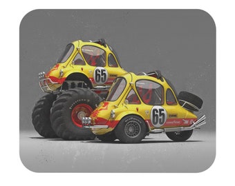 Heinkel Kabine Racer Monster Truck Mouse Pad (Rectangle)