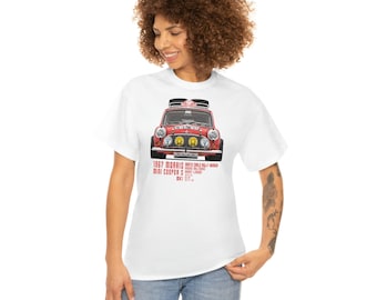 1967 Morris Mini Cooper S Monte Carlo Rally Winner tshirt shirt tee
