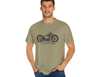 Indian Military motorcycle T-Shirt concept art, Indian scout bobber, Ion Drive Propulsion, Cafe Racer, biker gift, Motorcycle prototype
