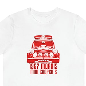 Mini Cooper 1967 Morris Mini Cooper tshirt Monte Carlo rally