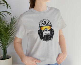 Camisa de ciclismo Sasquatch BigFoot, camiseta de árbol de bicicleta, camisa de bicicleta, regalo para motociclista, regalo de ciclismo, ciclismo divertido, camisa de ciclista