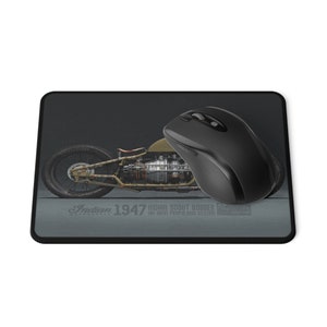 Indian Military motorcycle concept art mouse pad, Indian scout bobber, Ion Drive Propulsion, Cafe Racer, biker gift, Motorcycle prototype image 3