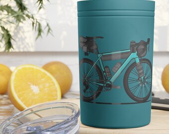 Gravel bikepacking bike gift Accent Coffee Mug, 11oz, gravel bike, Vacuum Insulated Tumbler, 11oz