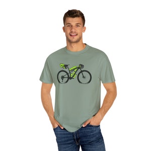 Bikepacking MTB T Shirt, Bike Riding, Bike Packing, bikepacking, adventure bike, gravel cycling, cycling, bike