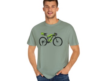 Bikepacking MTB T Shirt, Bike Riding, Bike Packing, bikepacking, adventure bike, gravel cycling, cycling, bike