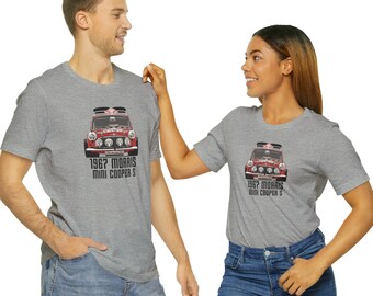 1967 Morris Mini Cooper S Monte Carlo Rally Winner Unisex Jersey Short Sleeve Tee