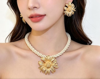 Gouden madeliefje hanger ketting elegante bloemen sieraden cadeau voor haar vintage stijl