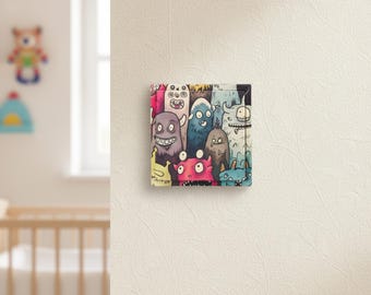 Kinderzimmer Lichtschalter • Monsterfreunde – Monster Motiv von switchbuddy • Wanddeko für Kinder • kratzfest & VDE geprüft