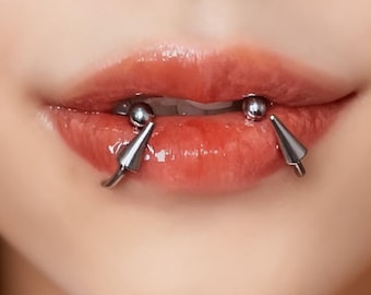 Spike Lip Ring, Persönlichkeit Lip Stud, Cool Tragus Piercing, Titan Stahl Bolzen, Body Piercing Schmuck
