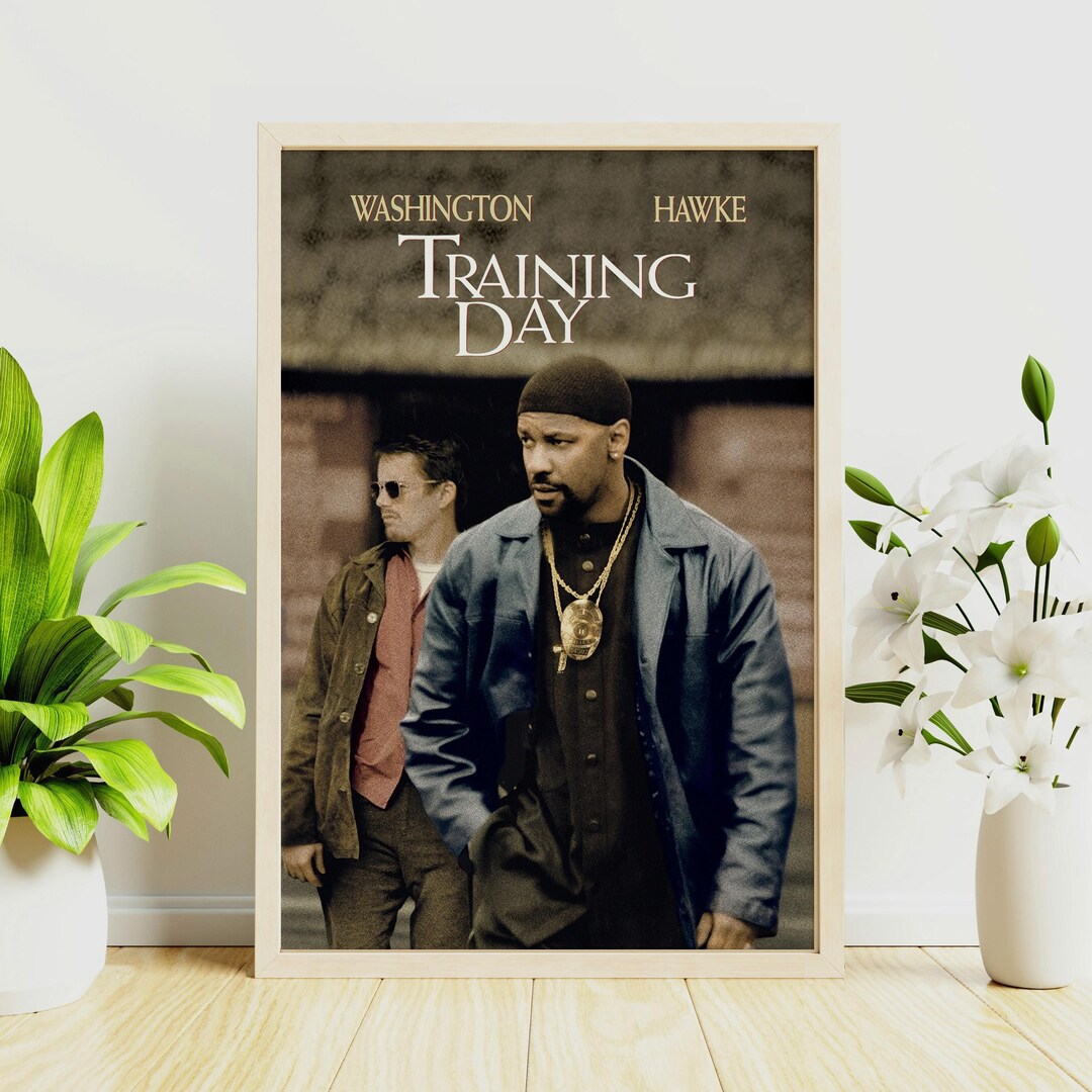 Training Day Movie Poster, Retro Canvas Wall Art Print, Furniture ...