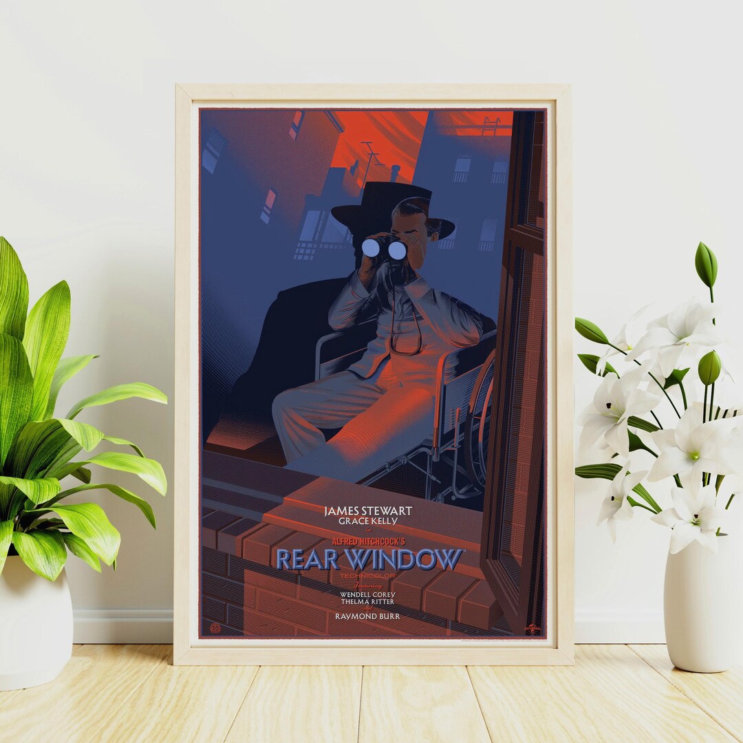 Rear Window(1954) Movie Poster, Retro Canvas Wall Art Print, Furniture ...