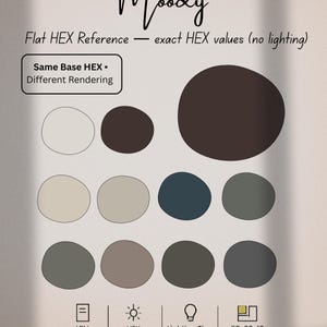 Moody Sherwin-Williams färgpalett – Djupa neutrala hemfärger (digital nedladdning) bild 4