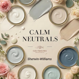 Sherwin-Williams Calm Neutrals Palette – Färgguide för hemmet (digital nedladdning)
