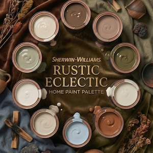 Rustic Eclectic Sherwin-Williams Paint Palette - Earthy Tones (Digital Download)