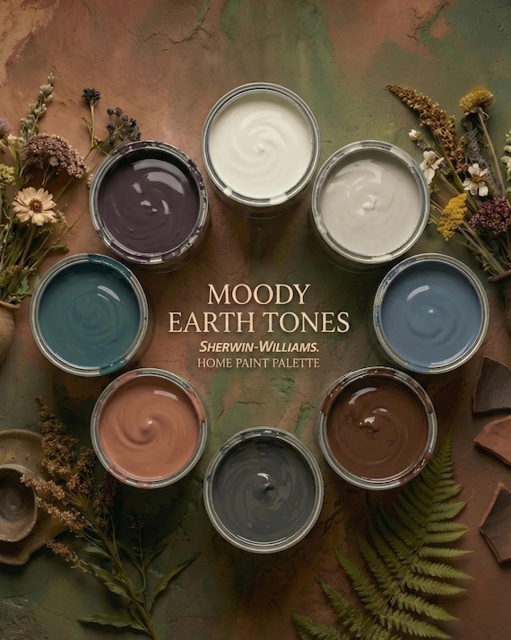 Moody Earth Tones – Sherwin-Williams Home Paint Palette | Digital Download