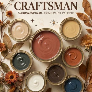 Craftsman Sherwin-Williams färgpalett – jordnära varma toner (digital nedladdning)