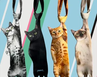 Kattenstropdassen, leuke en unieke vlinderdas, huisdierornament, cadeau kitten mama, grappige dierenstropdassen