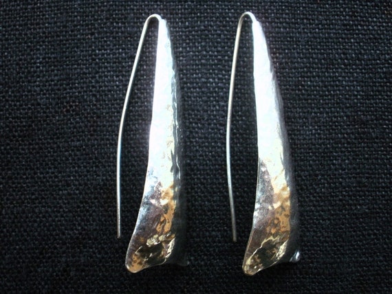 Abstract STERLING SILVER Earrings Paz ISRAEL Dram… - image 2