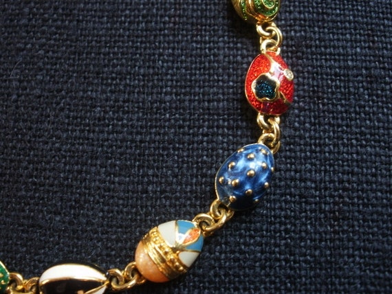 JOAN RIVERS Petit Faberge Egg BRACELET New in Box - image 5