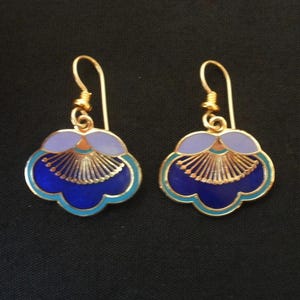 Laurel Burch PLUM BLOSSOM Earrings Iconic Design!