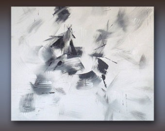 Original Abstract Acrylic 24x30 Painting titled, "Tempted" Inspirational Christian Fine Art