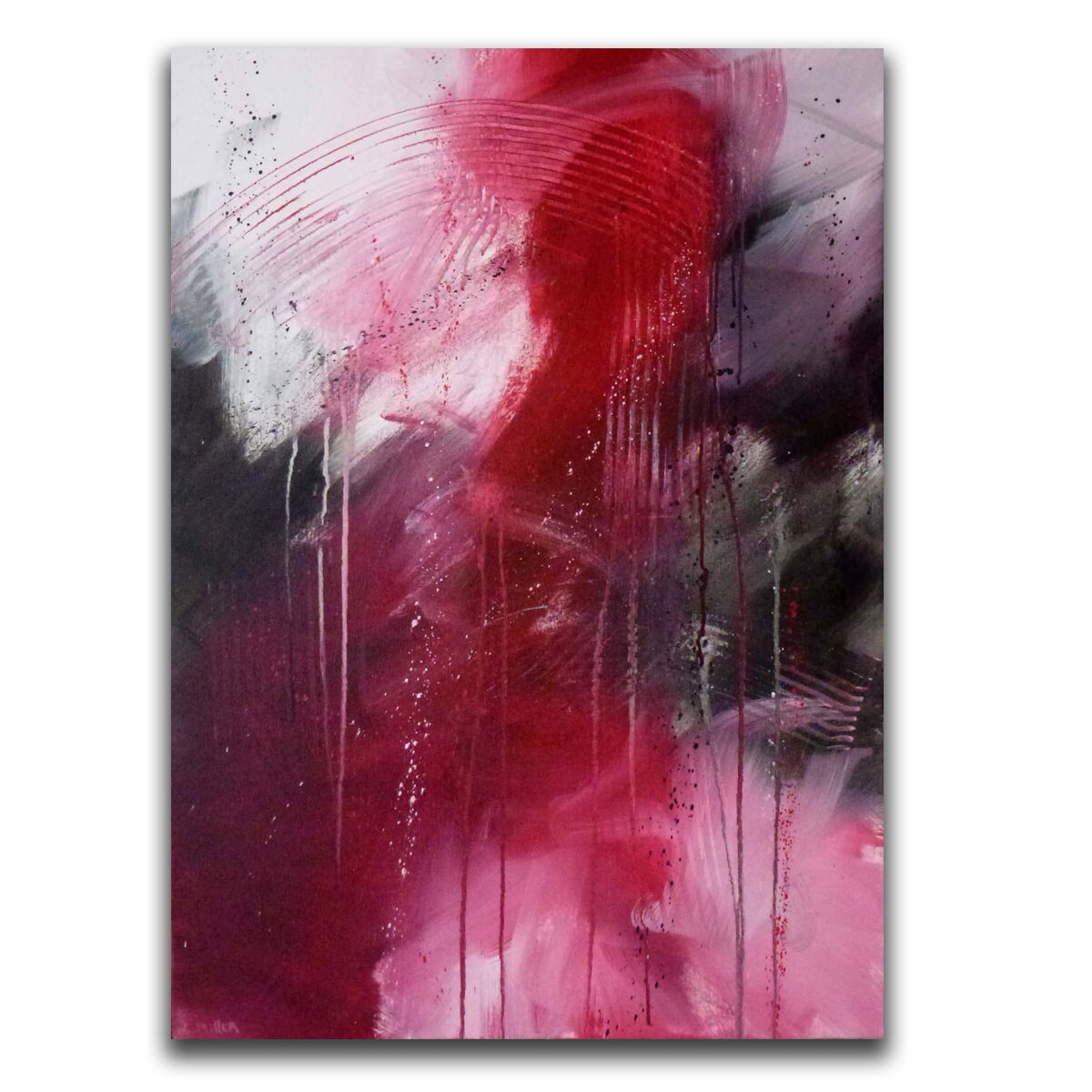 Original Abstract Acrylic Fine Art Painting, 24 x 36 Gallery Wrap