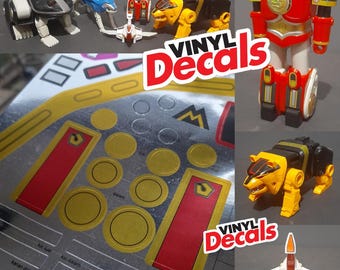 Decals Sticker Replacement Dx vintage Ninja Megazord Power Ranger Kakuranger Kakure Daishogun